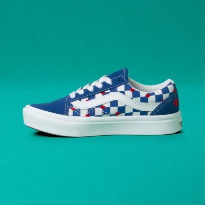 Vans Autism Awareness ComfyCush Old Skool - Çocuk Spor Ayakkabı (Mavi)